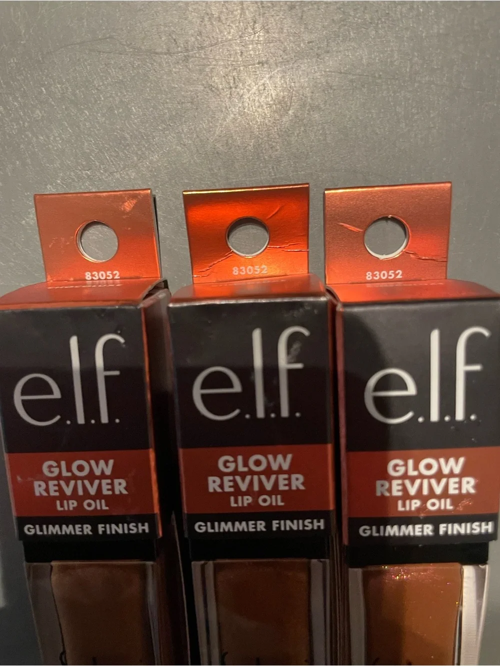 3 E. L.f. Cosmetics Glow Reviver Lip Oil Glimmer Chocoluxe 0.25 fl oz New